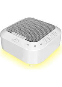 Gotrays - Machine à bruit blanc portable pour adultes et bébés avec 28 sons apaisants et veilleuses avec minuterie de sommeil, ventilateur, sons de
