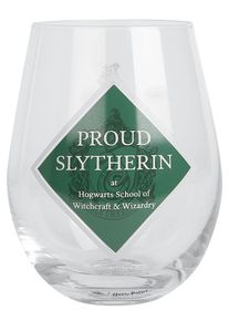 Harry Potter Slytherin Trink-Glas durchsichtig