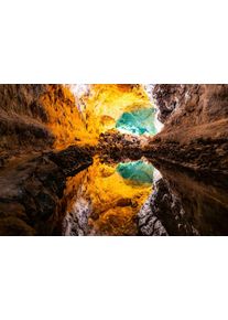 papermoon Fototapete »Höhle mit Wasser«