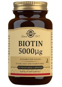 Solgar Biotin Vegan 5000 Ug - 50 Kapsler