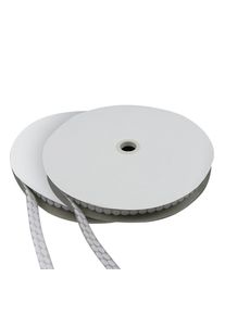 1 lot - Pastilles auto-agrippantes en rouleau, Set - Crochet & Boucle | 10 mm | blanc, nylon|polyester