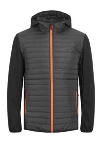 Jack & Jones JACK & JONES Heren Tussenjas donkergrijs / zwart L