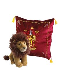 Harry Potter - Cuscino con stemma di Grifondoro e figura di peluche - The Noble Collection
