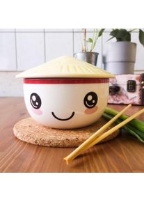 Ciotola Kawaii con coperchio per fan dell'Anime