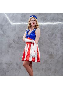 Costume Miss America - 32/34 - Blu/Rosso/Bianco
