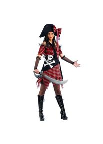 Costume da Pirata Catherine Harvey - S - Nero/Rosso