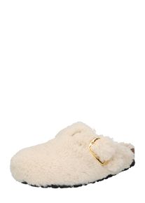 Birkenstock Dames Huisschoenen 'Boston Big Buckle' crème / goud 35