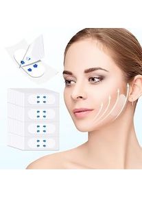 Facelift-Tape gegen Falten – Face-Tape-Lifting unsichtbar, sofortiges Facelifting in V-Form, Make-up-Tool glättet Doppelkinnfalten im Gesicht, hebt schlaffe Ha