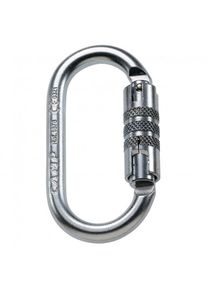 CAMP Steel Oval 2 Lock -Stahlkarabiner Stalen karabiner (grijs)