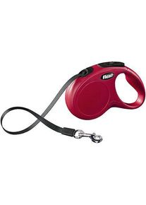 Flexi - New Classic S 5M Leash Tape Red Max 15Kg - (600.7760)