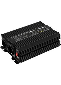 PRO Voltage converter 1.000 W black - converts 12 V D