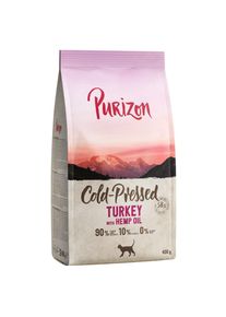 400g Tacchino con Olio di Canapa Pressato a freddo Purizon secco gatto