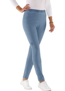 Dames Comfortjeans met smalle snit blue-bleached Maat 54