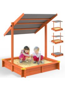 Spielwerk® Sabbiera per bambini Sami 120x120cm con tetto UV 50+