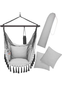 Detex® Poltrona sospesa grigio chiaro 170x100x150cm