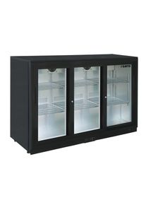 ich-zapfe Saro barkoelkast, drankkoelkast met 3 schuifdeuren, model BC 320 SD