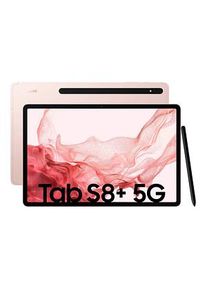 Samsung Galaxy Tab S8 Plus 5G Tablet 31,5 cm (12,4 Zoll) 256 GB pink gold