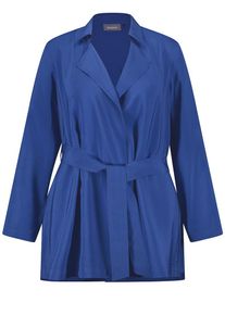 SAMOON Dames Tussenjas blauw XXL