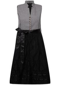 Ulla Popken Dames Jurk grijs / zwart / wit 42