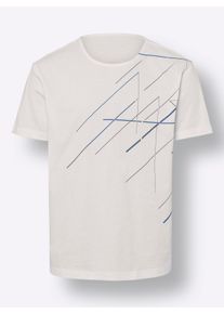 Heren Vrijetijdsshirt in wit ,maat 44/46, WITT, 100% Katoen