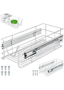 Casaria&reg; Cassetti telescopici scorrevoli 2 pz. 30 cm