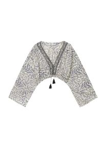 Pull&Bear Pull&Bear Dames Blouse indigo / zwart / natuurwit S