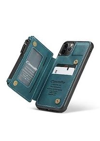 Caseme Handyhülle für Apple iPhone 14 Pro Max Plus iPhone 13 Pro Max Mini 11 Se 2022 x xr xs max 8 7 Brieftaschenhülle aus Leder, stoßfest, echtes Leder