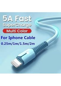 3 Farben Flüssigsilikon Schnellladekabel für iPhone 13 Mini 12 Pro Max x XR 11 xs 8 7 6s 5 se USB Datenkabel Ladekabel