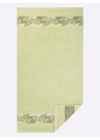 w&auml;schepur unisex Handdoek in pistache ,maat 16x22 cm, 2 - Washandje, Witt, 100% Katoen