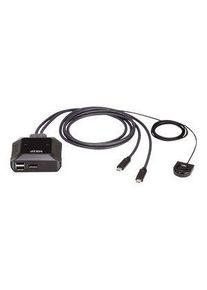 Aten Kábeles KVM-kapcsolók, 4096 x 2160, DisplayPort aljzat / 2x USB-A aljzat - 2x USB-C dugó - US3312-AT