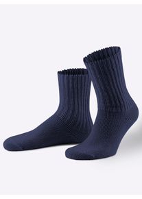 wäschepur Dames Damessokken in nachtblauw ,maat 35-38, Witt, 90% Wol, 10% Kasjmier
