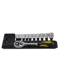 RND Racsnis csavarkulcs készlet, Ergonomikus, 3/8", 11db - RND 550-00413