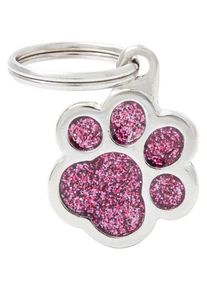 MyFamily Shine "Paw Pink Glitter" ID Tag