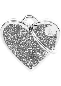 MyFamily Shine "Small Heart Grey Glitter" ID Tag