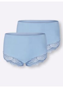 wäschepur Dames Tailleslip in ijsblauw ,maat 38, Witt, 86% Polyamide, 14% Elastan