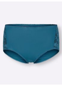 w&auml;schepur Dames Tailleslip met brede kantinzet in topaas ,maat 38, Witt, 95% Katoen, 5% Elastan