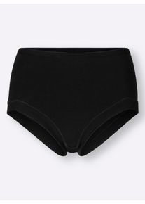 wäschepur Dames Tailleslip met elastische band in zwart ,maat 38, Witt, 95% Katoen, 5% Elastan