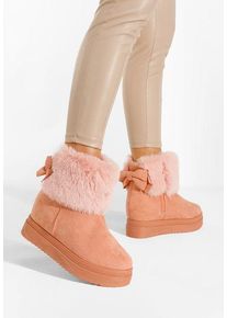 Cizme tip ugg roz Michi