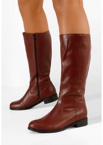 Cizme dama piele bordo Ipora