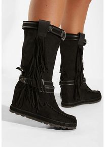 Cizme cu platforma negre Everette