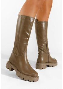 Cizme dama kaki Mesora