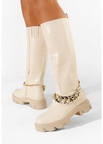 Cizme dama bej Aliana