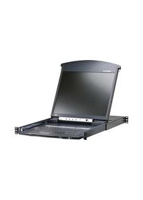 Aten KVM-switch met console, 19" (48 cm), 1280 x 1024, Amerikaans Engels, QWERTY, 8x RJ45 Socket / DB-25 Plug - KL1508AIN