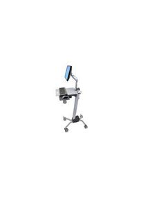 Ergotron Mobiel werkstation met enkele LCD-monitorhouder, verstelbaar, 731 x 732mm x 1.21m, 11.8kg - 24-206-214
