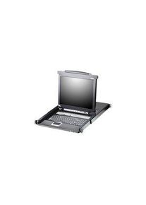 Aten KVM-switch met console, 19" (48 cm), 1280 x 1024, DE Duitsland, QWERTZ, 8x SPHD Socket / DB-25 Plug - CL5708N D