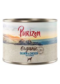 Purizon Organic Bio 6 x 200 g.- saumon, poulet & épinards