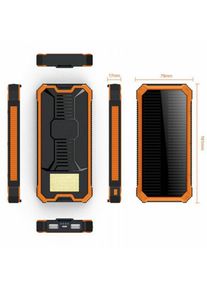 Linghhang - Batterie Externe Solaire Chargeur Solaire Portable Power Bank,Alimentation mobile d'urgence extérieure étanche ultra-mince de grande