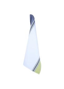 Tea towel check White / Yellow,