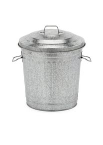 Aras Metal Multipurpose garbage can galvanized Small,