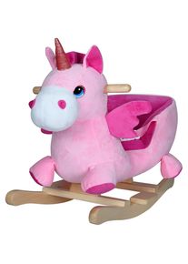 Spielwerk® Dondolo Unicorno con cintura di sicurezza